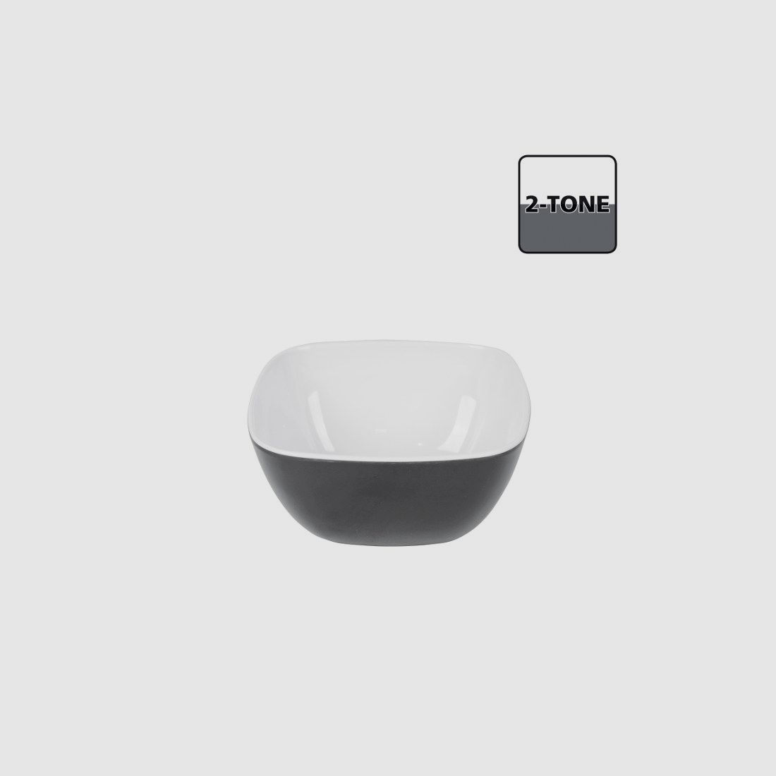 Bo-Camp Bowl Square Melamin Small 2-ton Grau