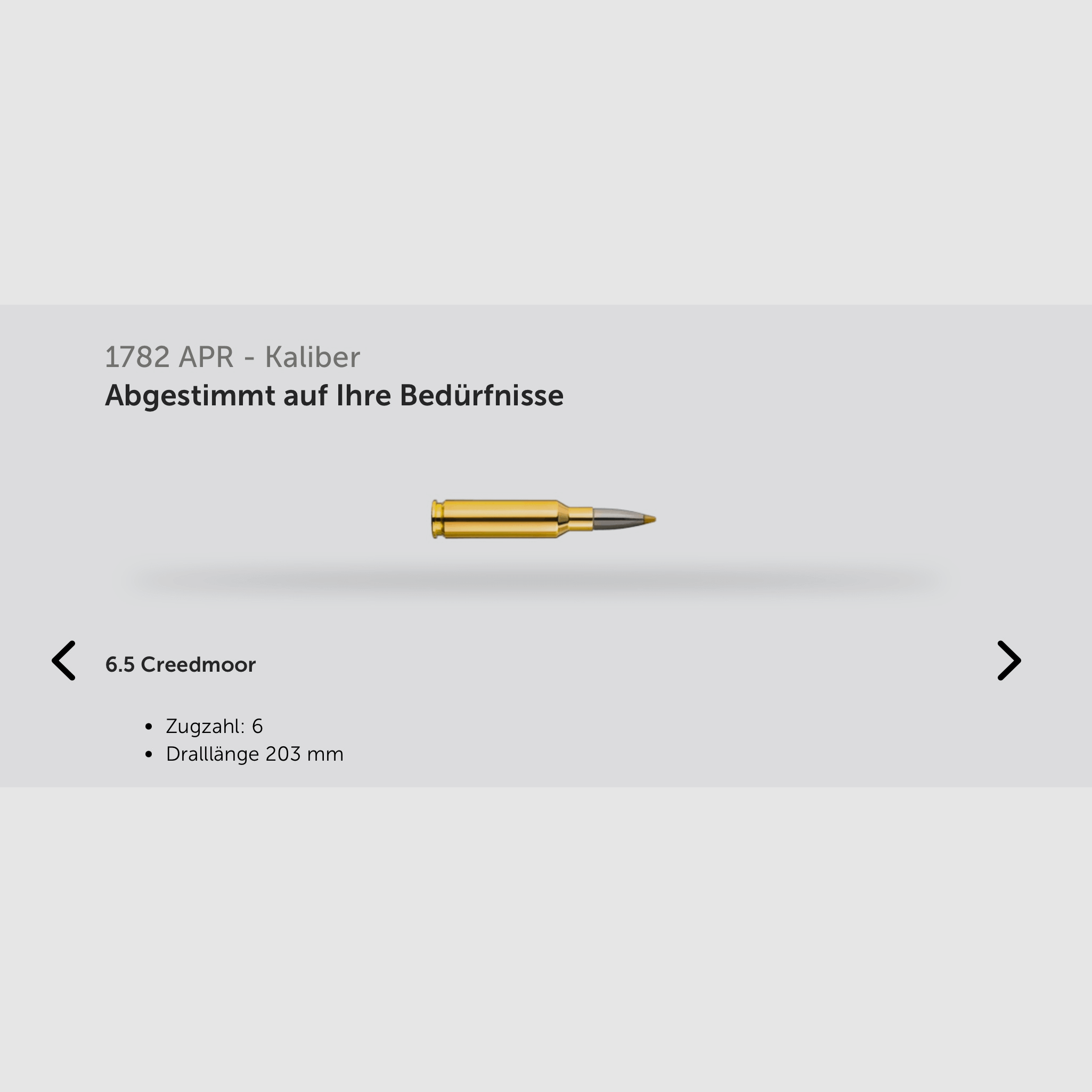 J.G. Anschütz 1782 D APR Grey 6,5 Creedmoor Gold "TIN" im ACC Premier Chassis von MDT M18x1 660 LL