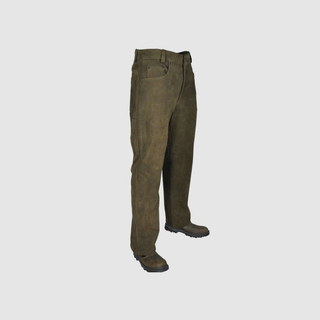 Hubertus 5-Pocket Lederhose "Trapper" 26