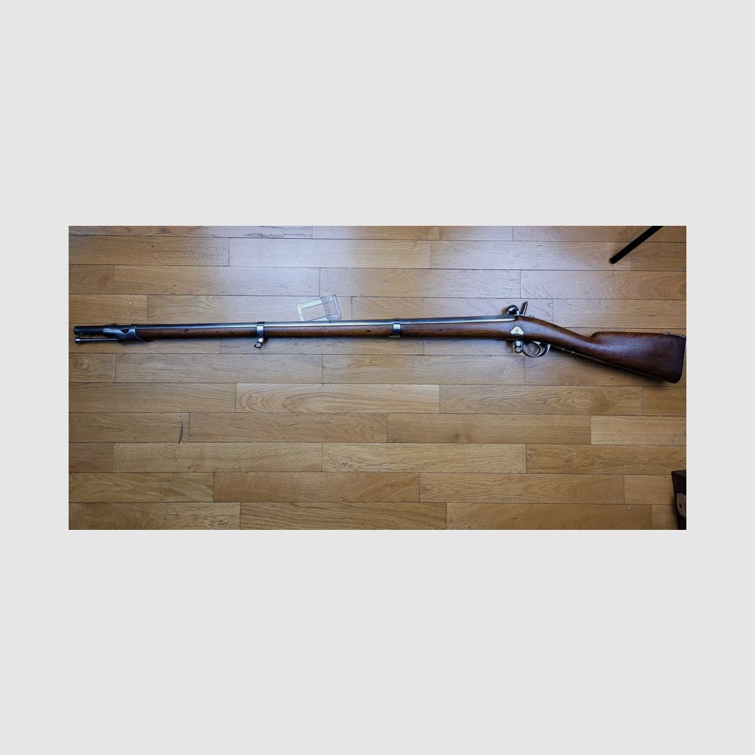 Très rare fusil d&rsquo;infanterie modèle 1857 – non transformé tabatière – Manufacture impériale de Mutzig – beaux poinçons – TBE+, image 18 sur 28