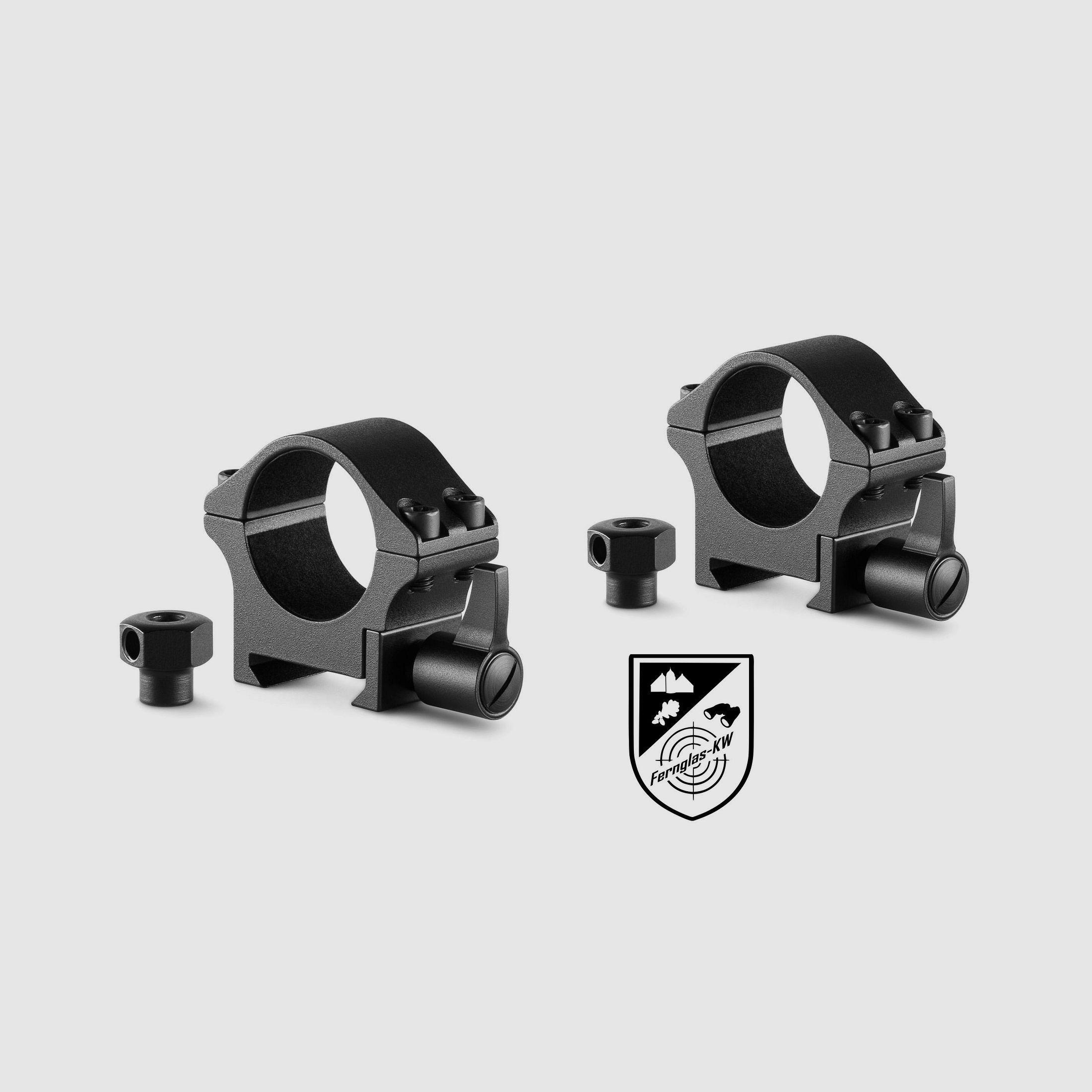 HAWKE 23100 Profi Steel RING MOUNTS 1" 2 PIECES WEAVER LOW