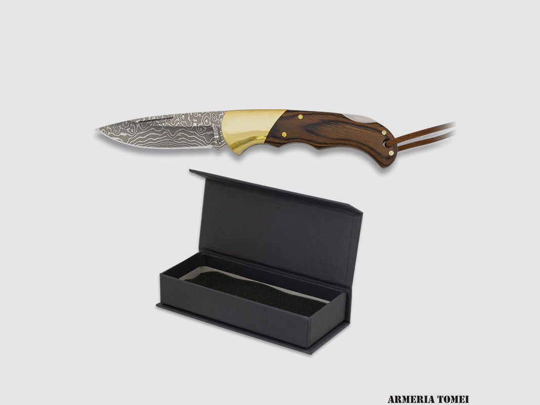 ALBAINOX – DAMASZENERMESSER MIT STAMINA-GRIFF UND GRAVUR