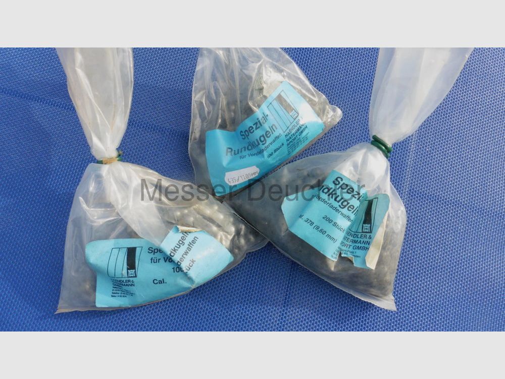 Balles à chargement par l'avant de H&N de différentes tailles