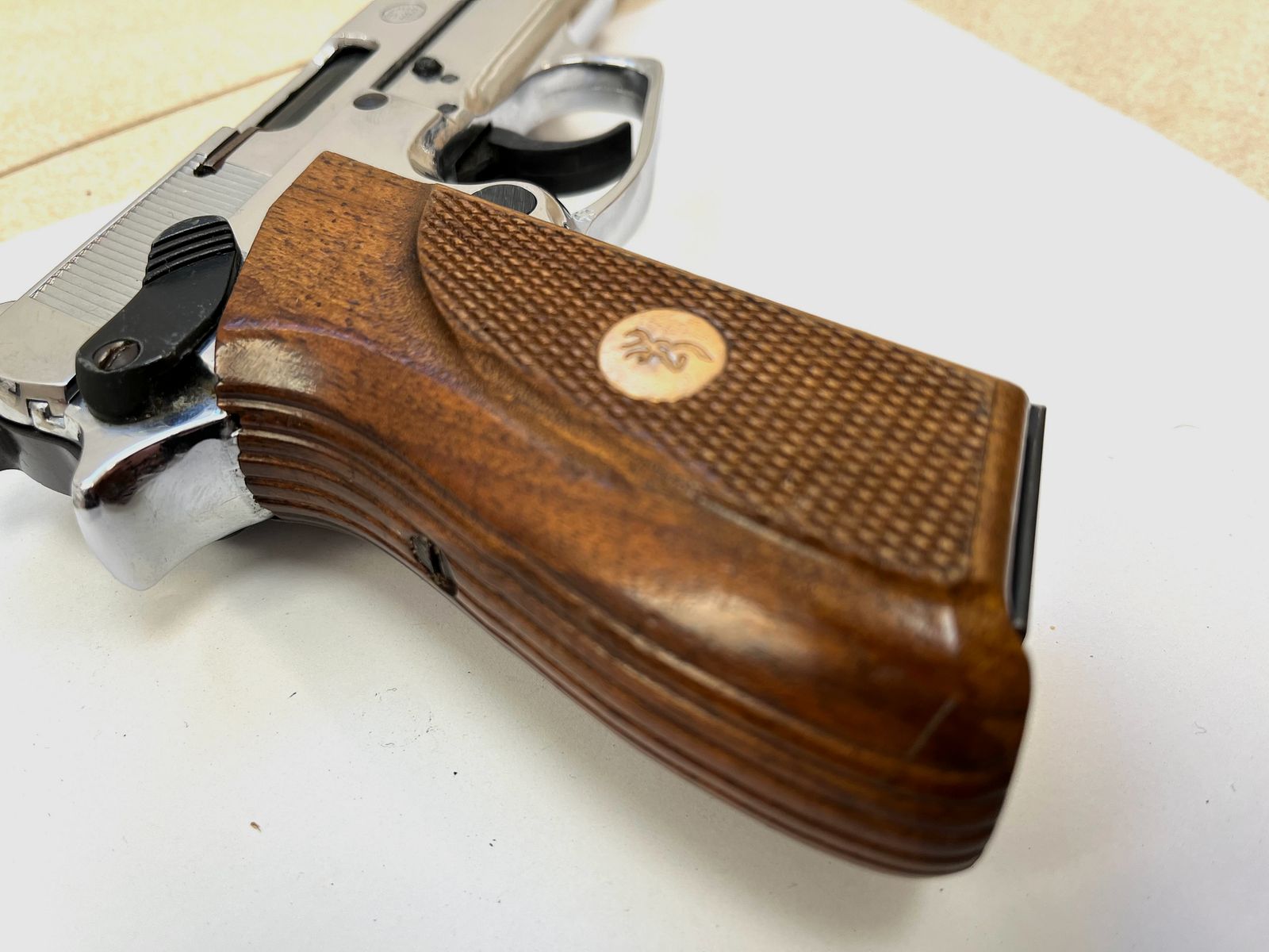 ••• Plaque de poignée en bois Browning GPDA 8 - plaque de poignée originale •••