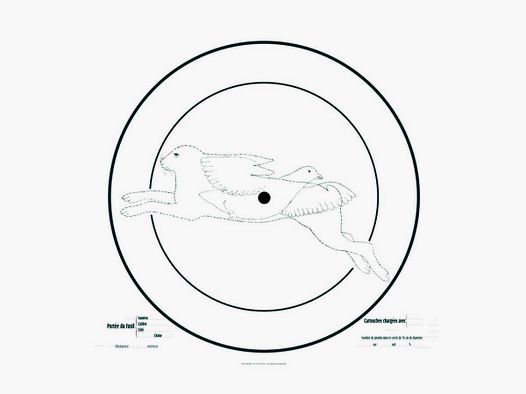CIBLE D'ESSAI POUR FUSIL 90X90