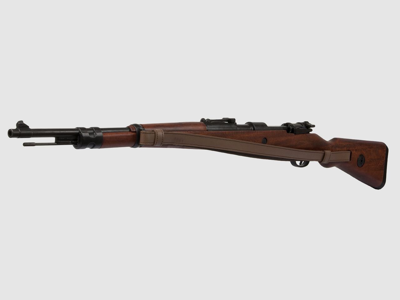 Deko Gewehr Karabiner Mauser 98 K 1935 Zweiter Weltkrieg mit Ledergurt LĂ¤nge 110 cm