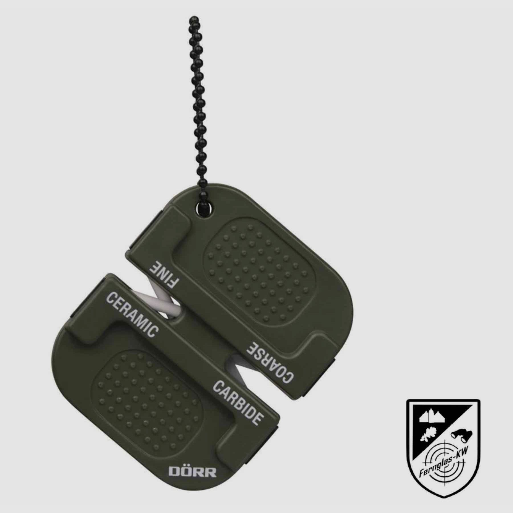 A067 2 Stück Dörr XS2 Mini Messerschärfer ideal für unterwegs oliv 995032