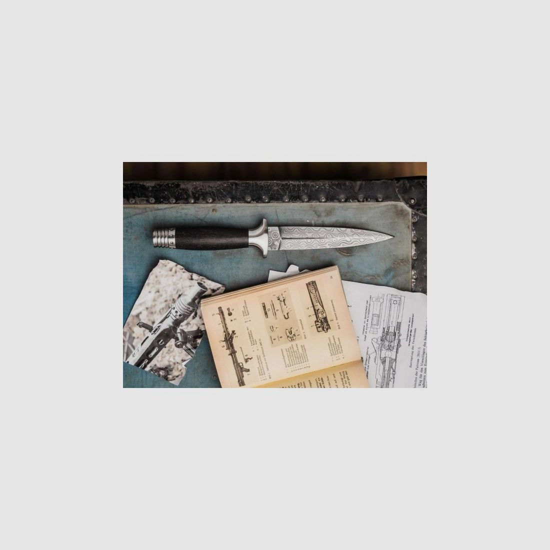 Böker MG-42 Coltello Damasco, immagine 5 di 14