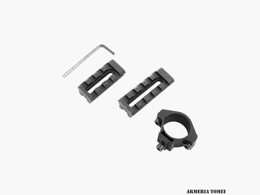 AIM SPORTS – ADAPTER DO LUNETY 1″ / PODSTAWA PICATINNY / REGULOWANA