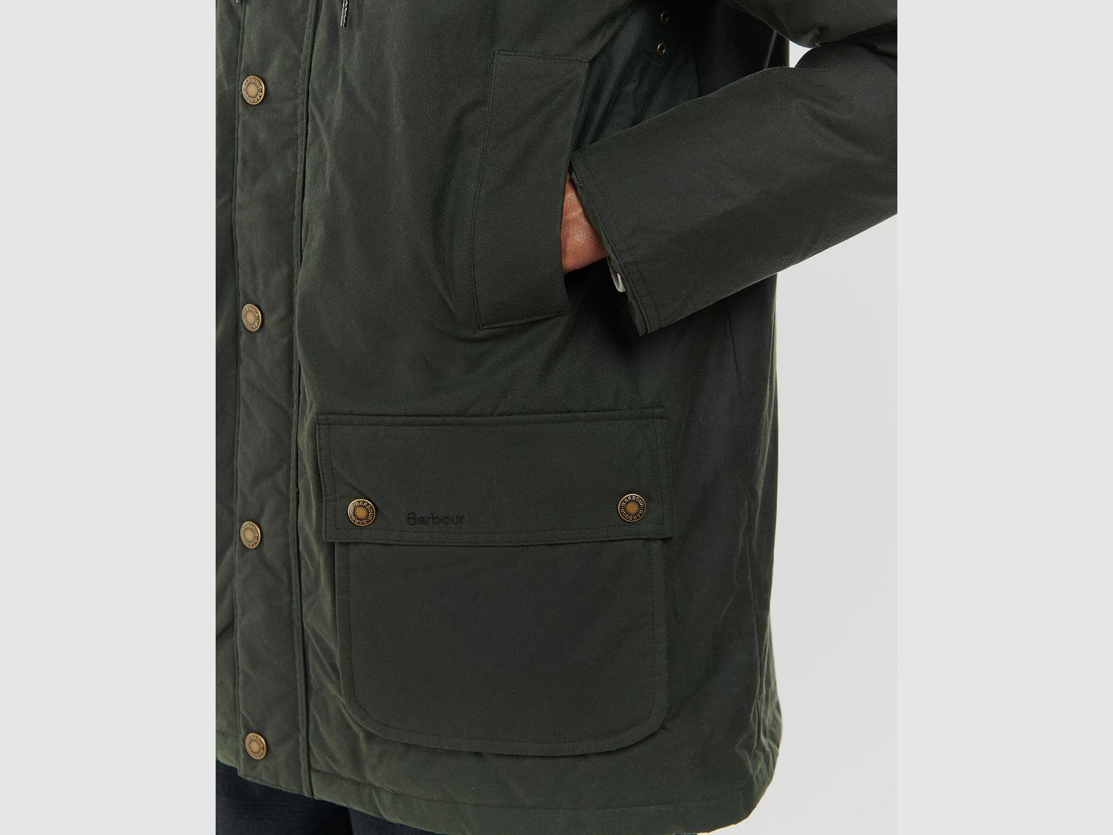 Barbour Hooded Beaufort Wachs Jacke