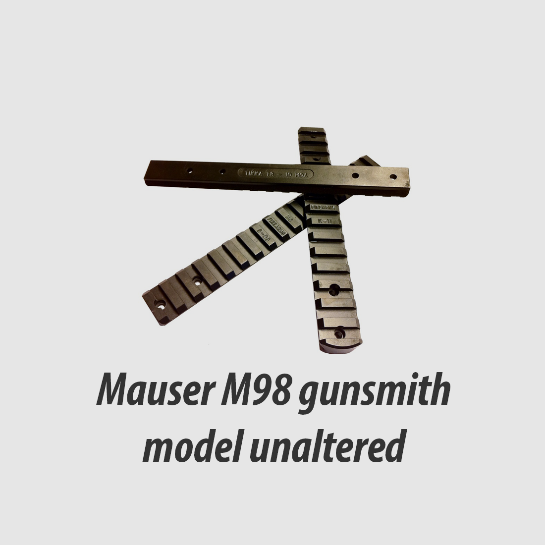 Picatinny-Schiene aus Stahl ohne Bohrung für Mauser 98