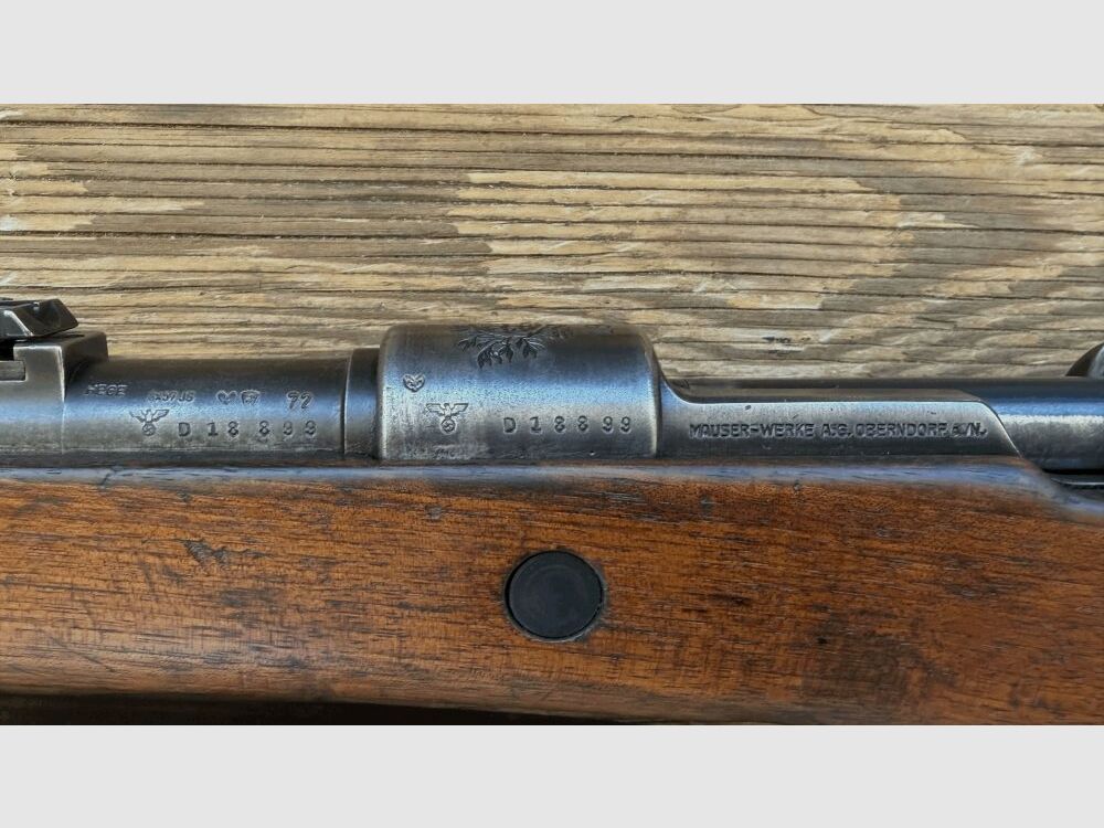 Mauser 98K z pasującymi numerami z pieczęcią 3. Rzeszy 1937 8x57JS