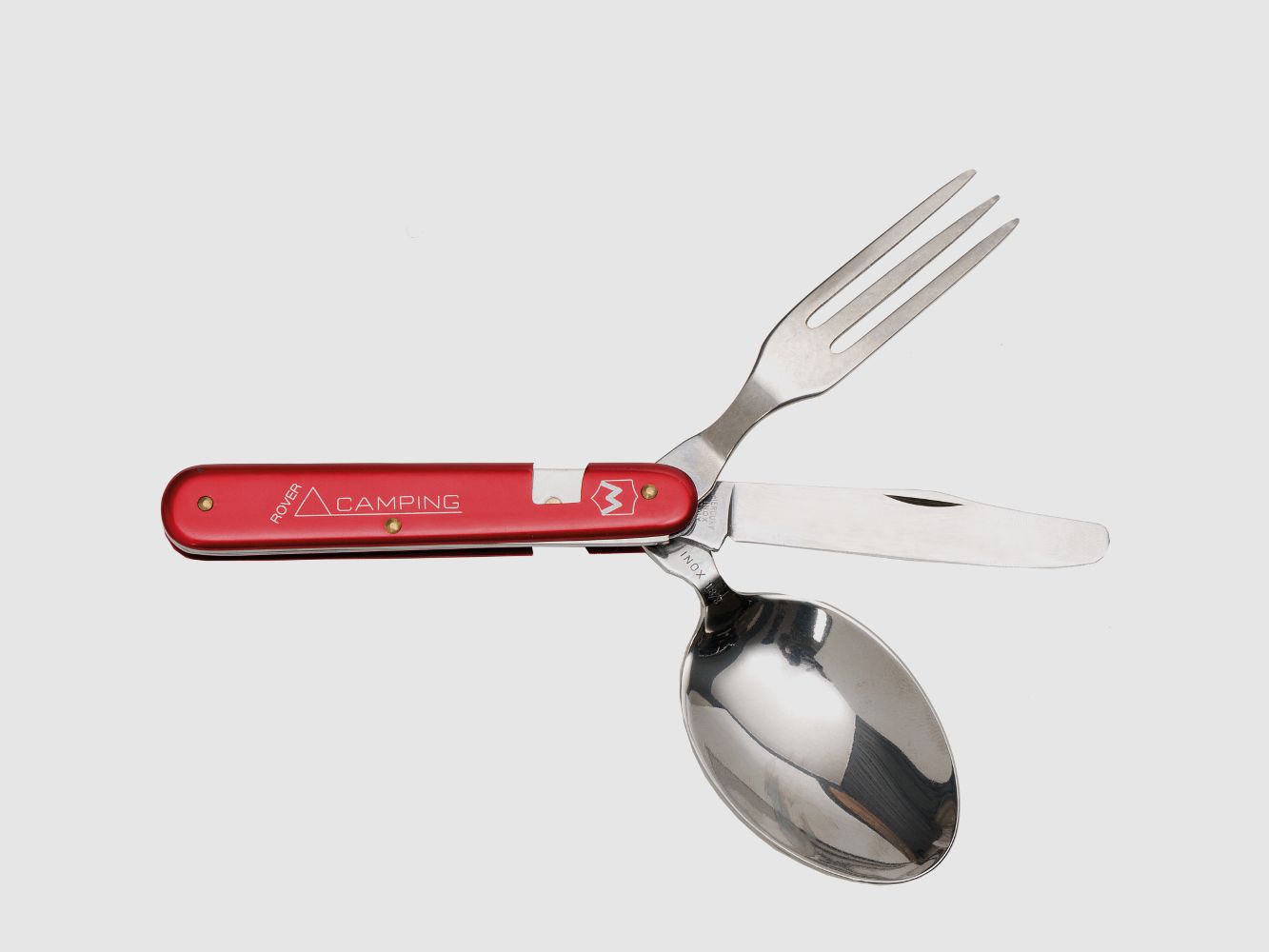 Camping-Besteck rot Messer Gabel Lffel Urlaub Reise