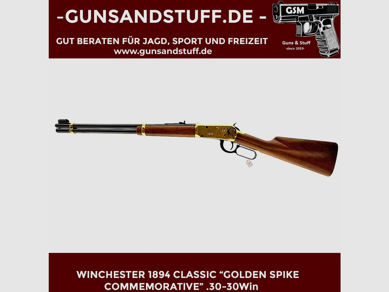 WINCHESTER 1894 CLASSIC “GOLDEN SPIKE COMMEMORATIVE” .30-30Win