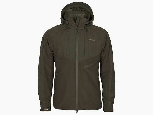 Pinewood Herren Jacke Furudal Caribou Hunt Extreme Suede Brown/D.Olive