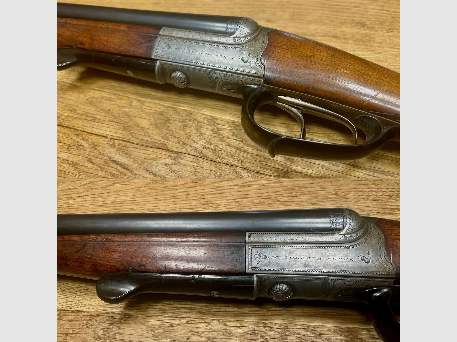 W. Collath & Sons collector's weapon double-barreled shotgun with eccentric lock
