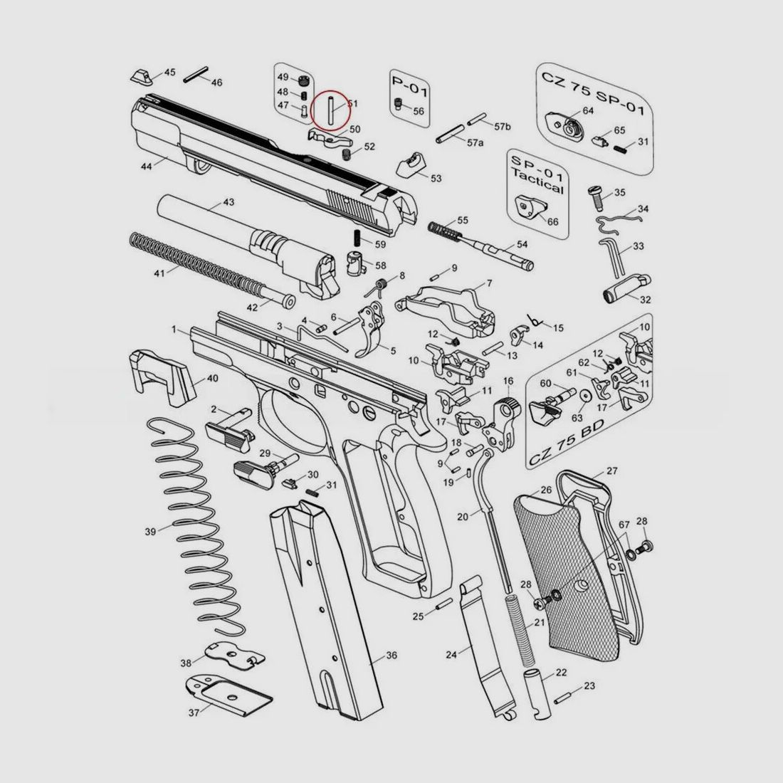EEMANN TECH EXTRACTOR PIN FÜR CZ, Bild 2 von 2