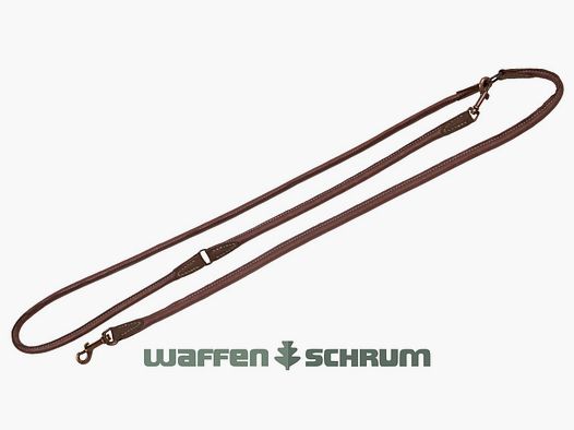 AKAH Umhängeleine aus Olivenleder / Länge: 1,85cm / auf 3 Längen verstellbar
