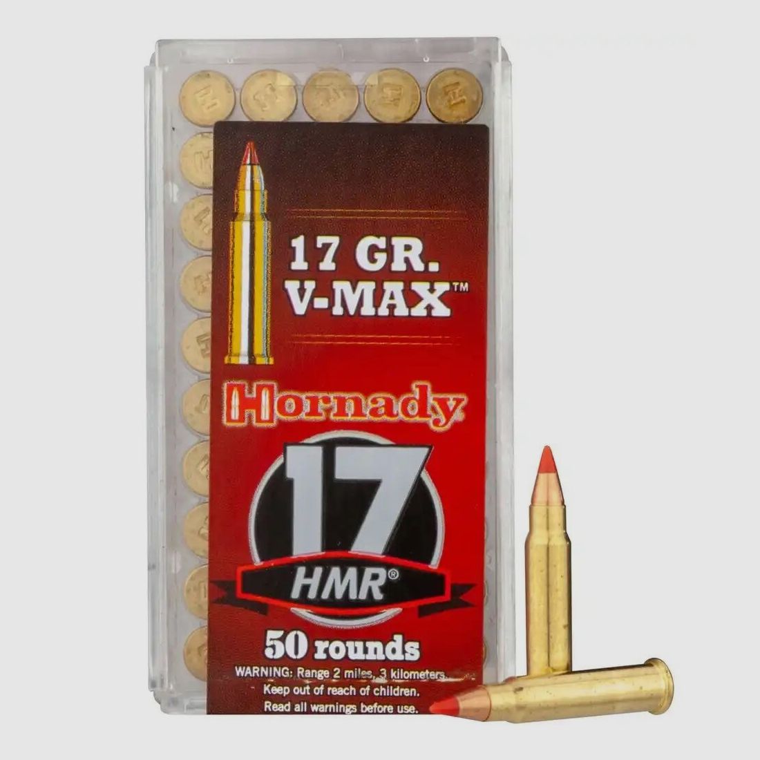 Hornady Horn. V-Max .17HMR 17 grs., 50 piezas