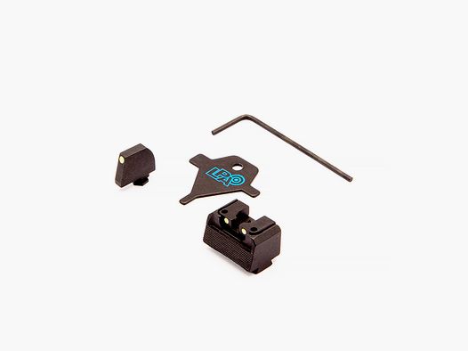 LPA RDL01GL Sight Set Luminova for Glock