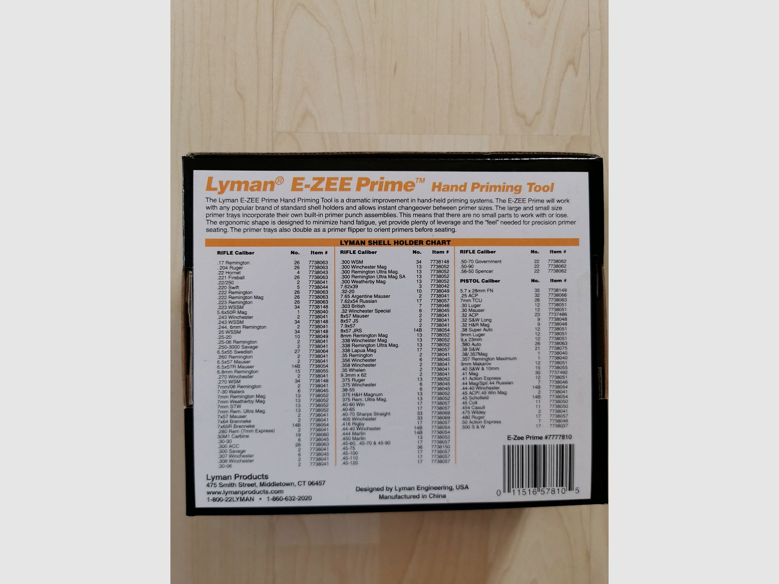 Lyman  E-ZEE Prime  Handpresse