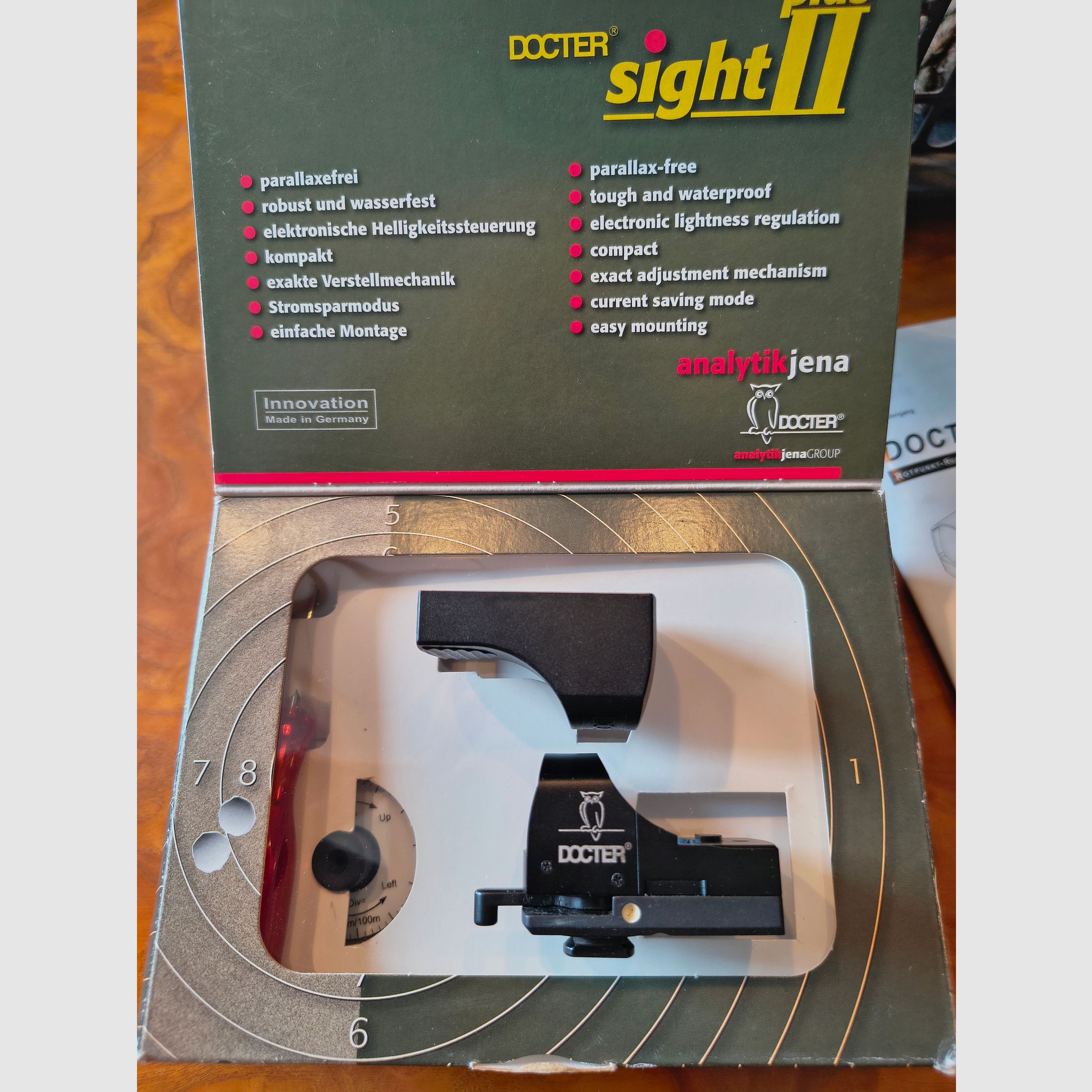 Visée réflexe Rotpunkt Docter sight D 3,5 MOA avec montage pivotant MAK à clic