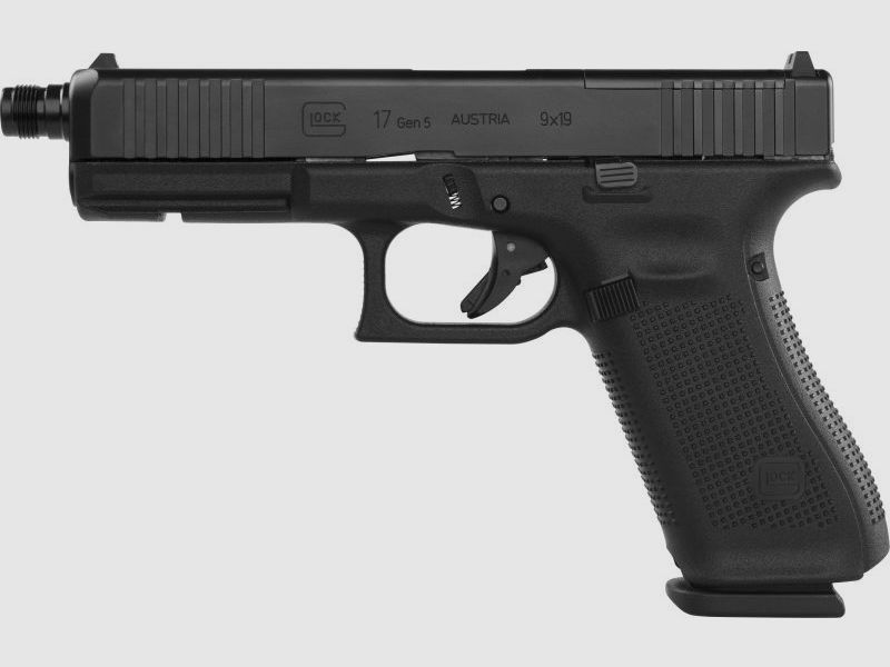 Pistola Glock G17 Gen5 MOS FS 9 mm Luger 4,5" / 11,4 cm M13,5x1 sinistro, standard