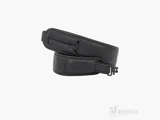 Blaser Gewehrriemen Leder, Schwarz