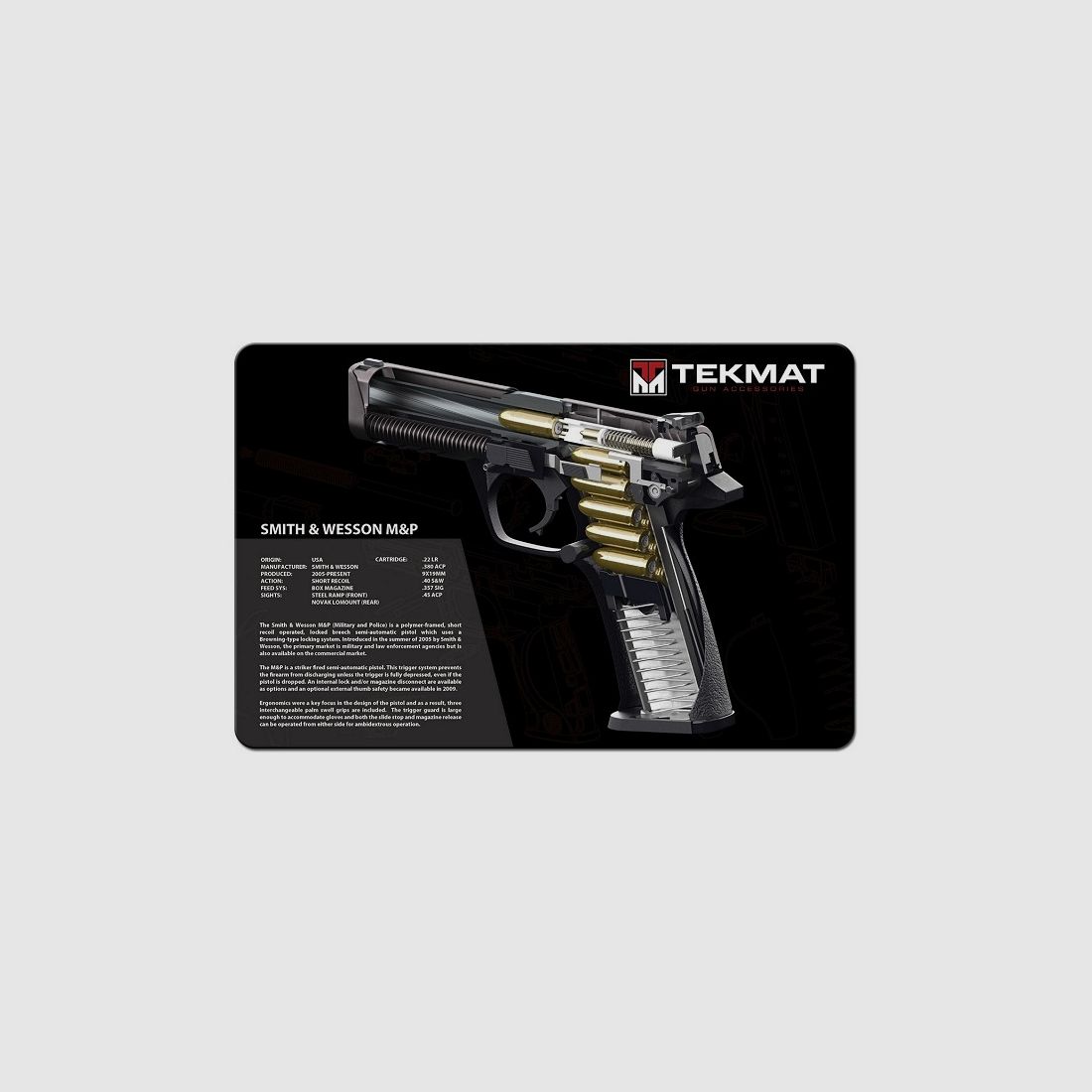 Unterlegmatte Smit & Wesson M&P - 3D