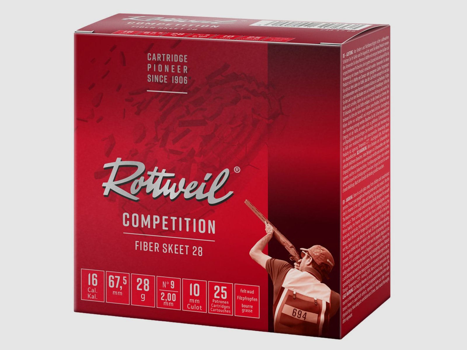 Rottweil 16/67,5 Fiber Skeet 28 2,0mm - 28g