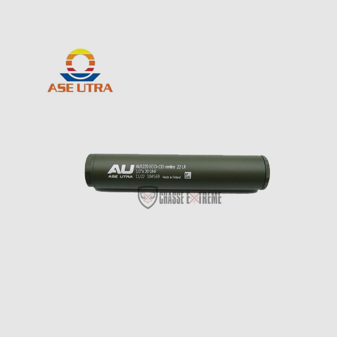 Suppressor ASE UTRA ECOi Rimfire Cal 22LR Green Od