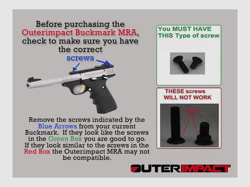 Outerimpact Red Dot Adapter Browning Buck Mark