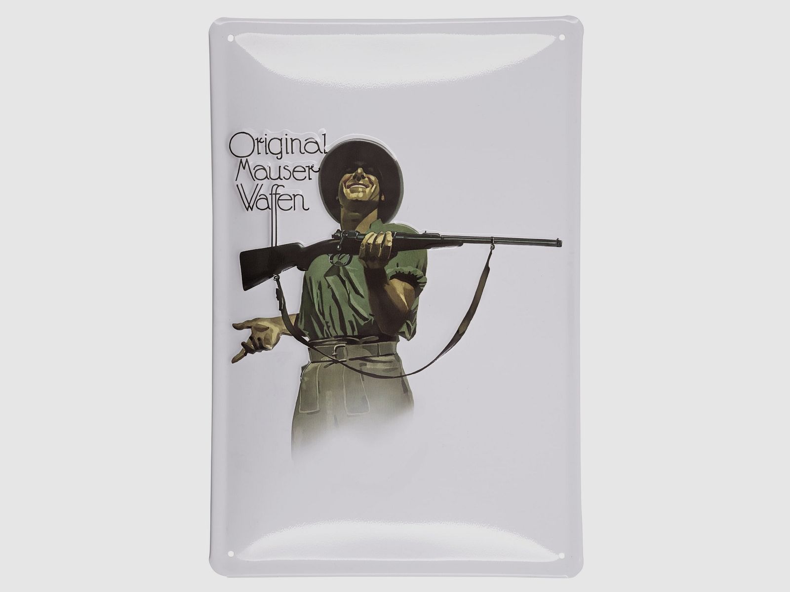 Mauser Blechschild