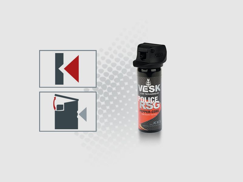 Pfefferspray VESK RSG Police 63 ml Breitstrahl, Bild 1 von 2