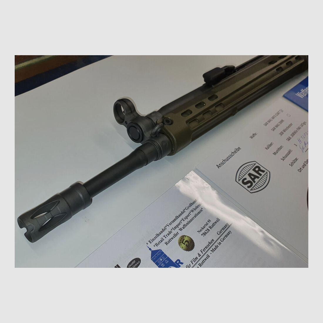 Rifle semiautomático Schwaben Arms GmbH SAR M41 SPORTMATCH MF3 G3KT calibre 308win. - HECHO EN ALEMANIA - similar a HK41/G3, imagen 3 de 10