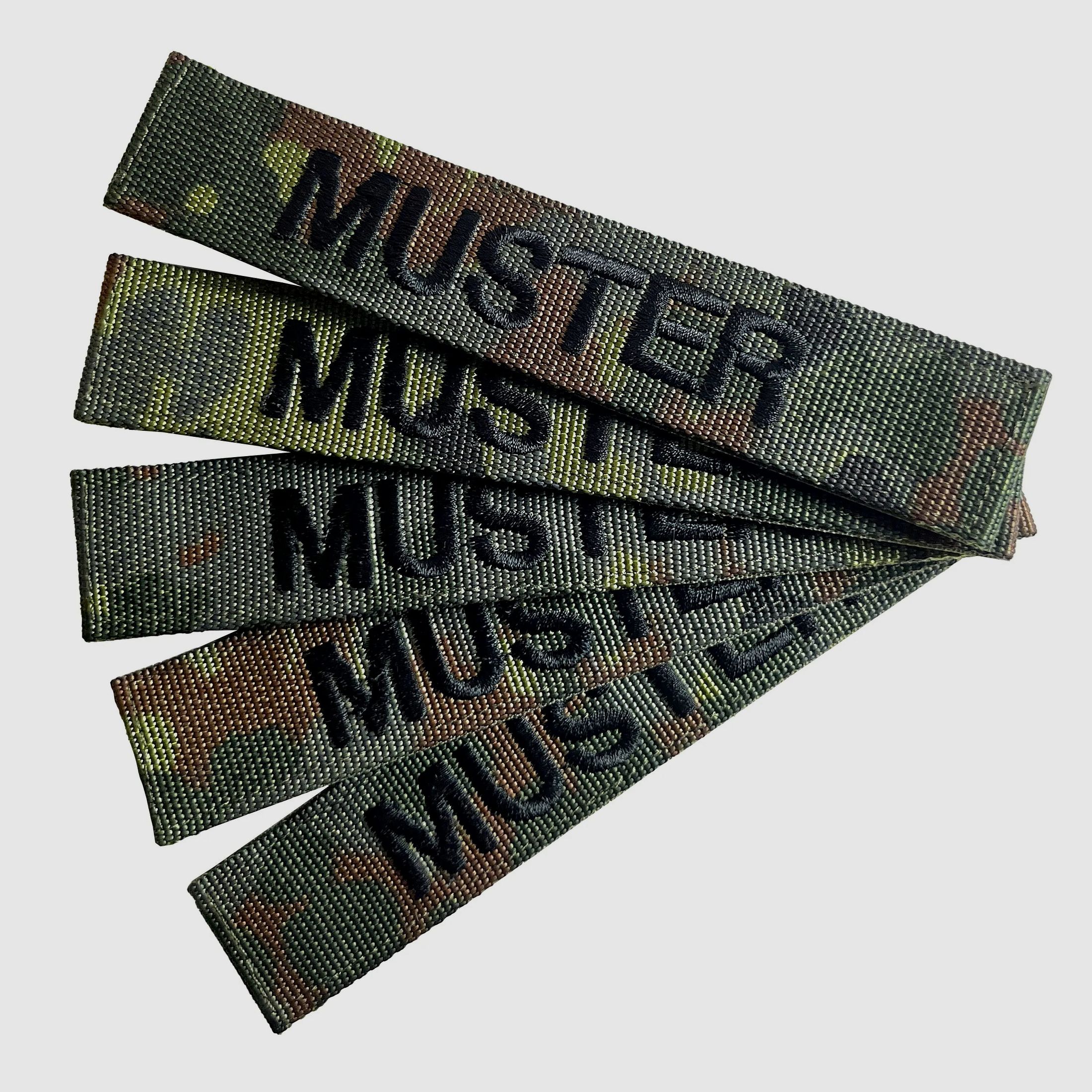ASMC Namensbänder 5er Set Flecktarn
