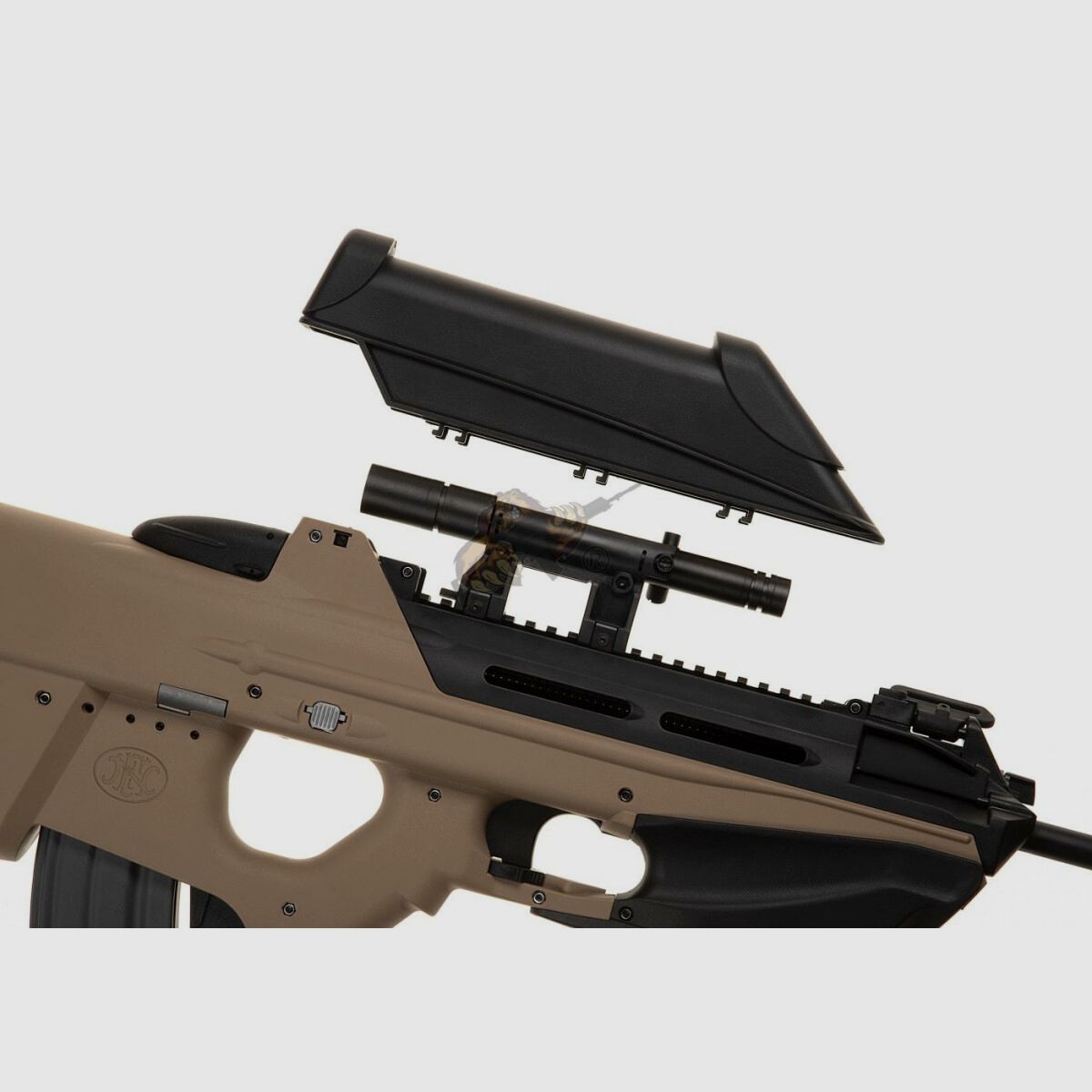 G&G FN F2000 Hunter Edition with ETU + Mosfet FN Herstal licensed version - in Desert Airsoft S-AEG free from 18