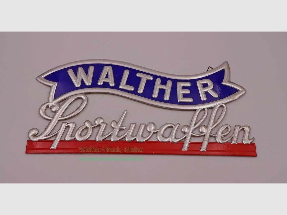 Walther - Ulm Historisches Werbeschild Vintage/Sammlerstück