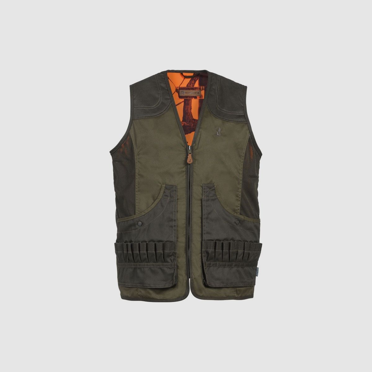 PERCUSSION reversible shooting vest olive/orange