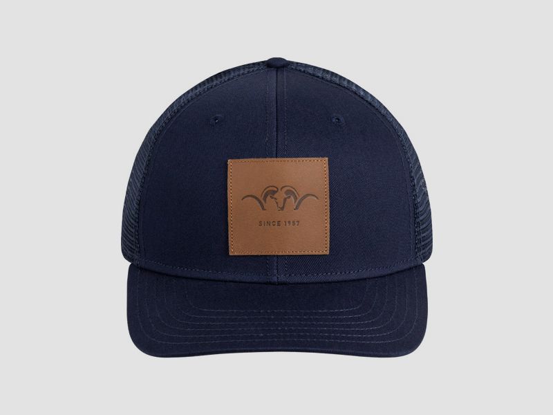 Blaser Leather Badge cappellino blu scuro, immagine 1 di 7