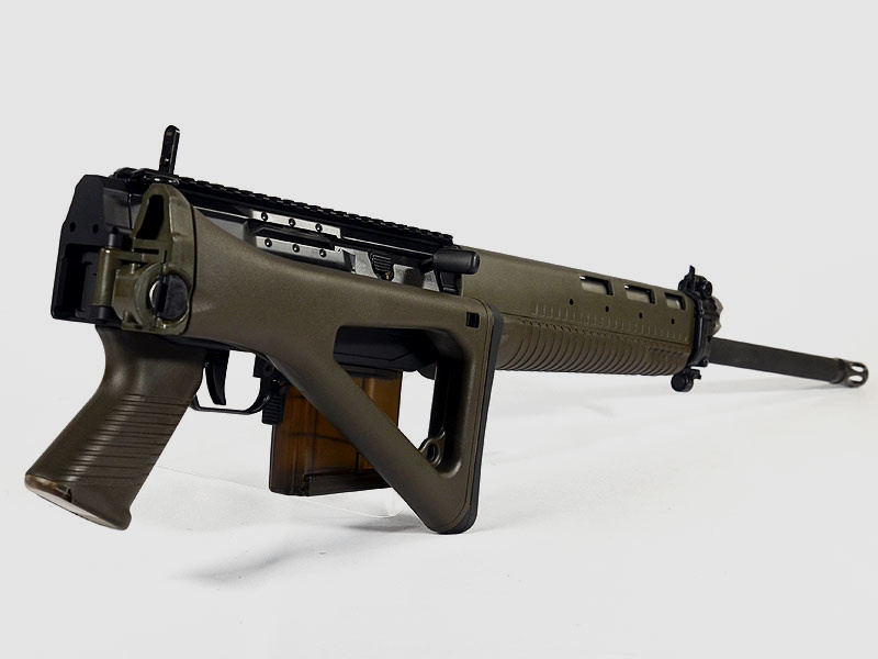 Sig Sauer SG 751 Sport 18" Zwart / Groen (Schoudersteun, Grip, Handguard)