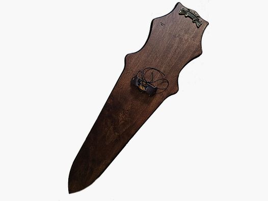 Wandhalterung aus Holz für Gladius Schwert
