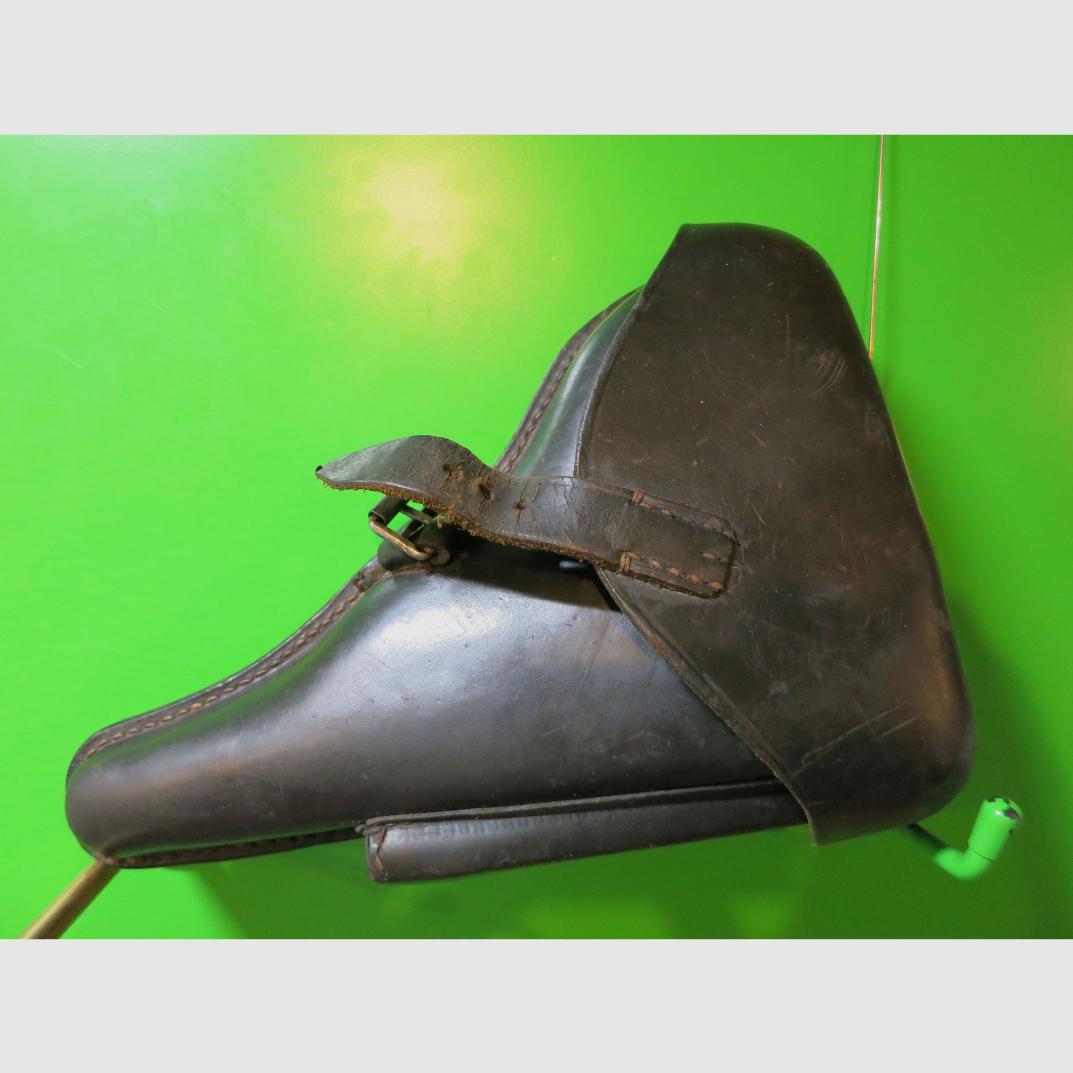 Gürtelholster Pistole Mauser/DWM/Erfurt P08 original,  Leder, Wehrmacht