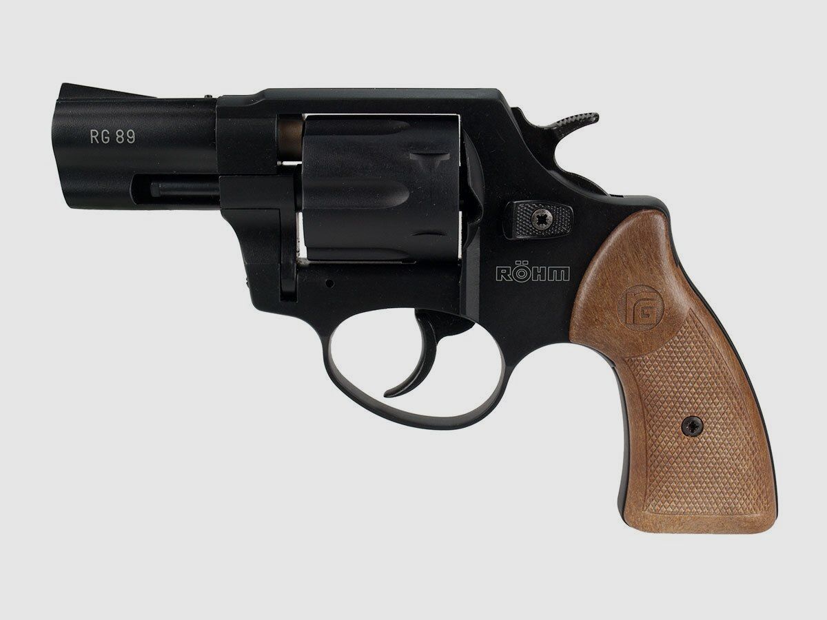 Revolver Röhm RG89 avec coupelle de tir Schreckschuss 9mm