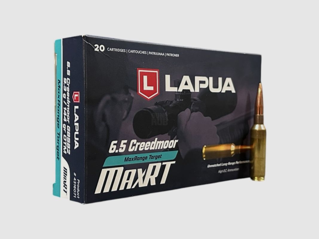 Munitions Lapua 6,5 Creedmoor MaxRT 9,3 g/144 gr
