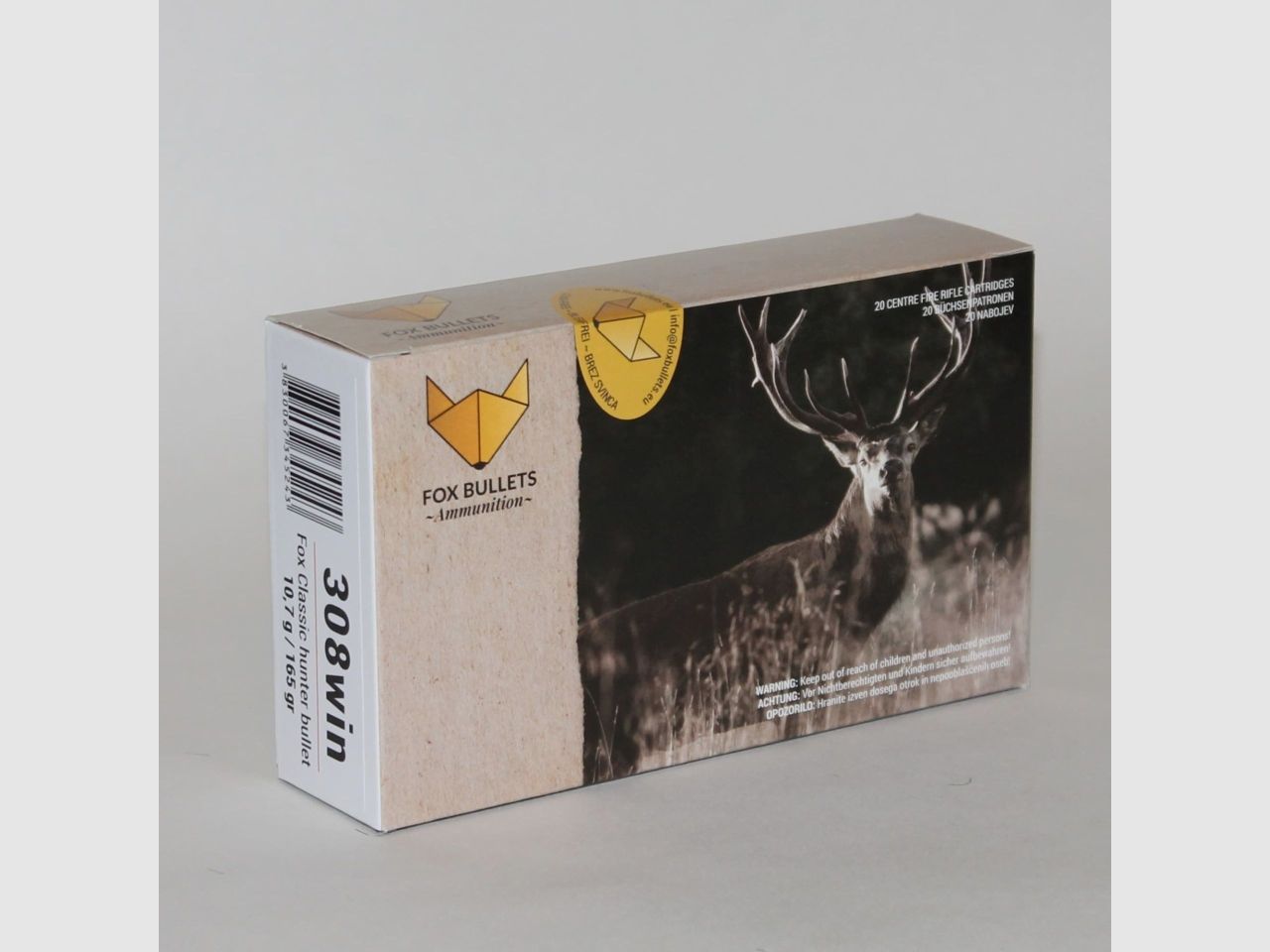 Fox Bullets Classic Hunter .308 Win. 165GR / 10,7g bleifrei 20 Patronen