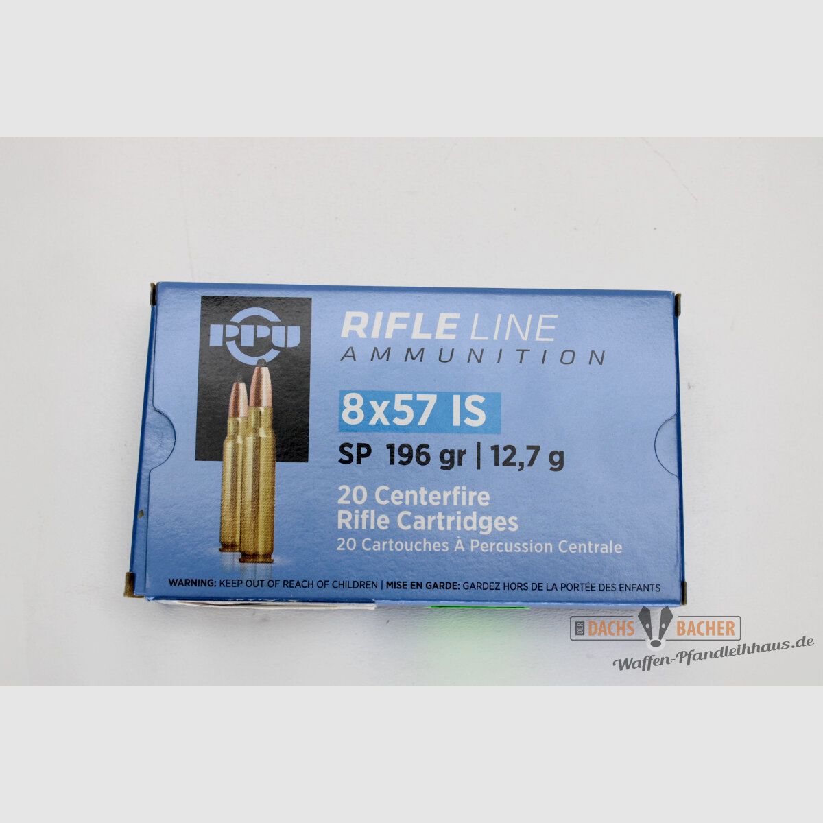 PPU Privi Partizan 8x57 JS 12,7g/196gr SP Teilmantel 20 Schuß