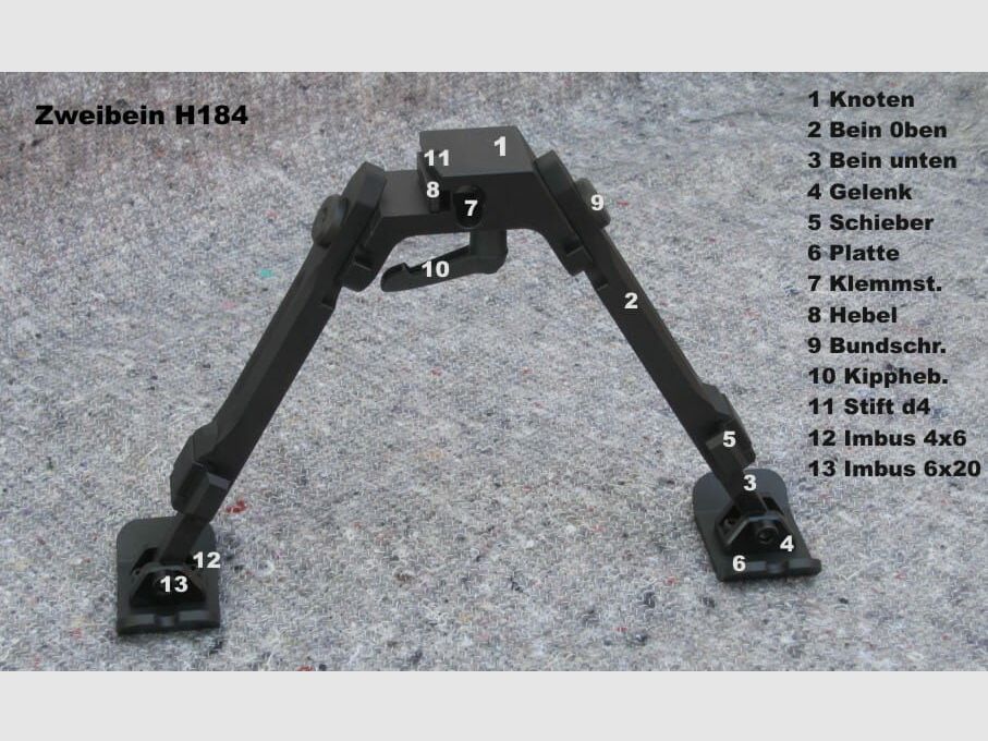 Fortmeier Zweibein, 12 Uhr-Installation