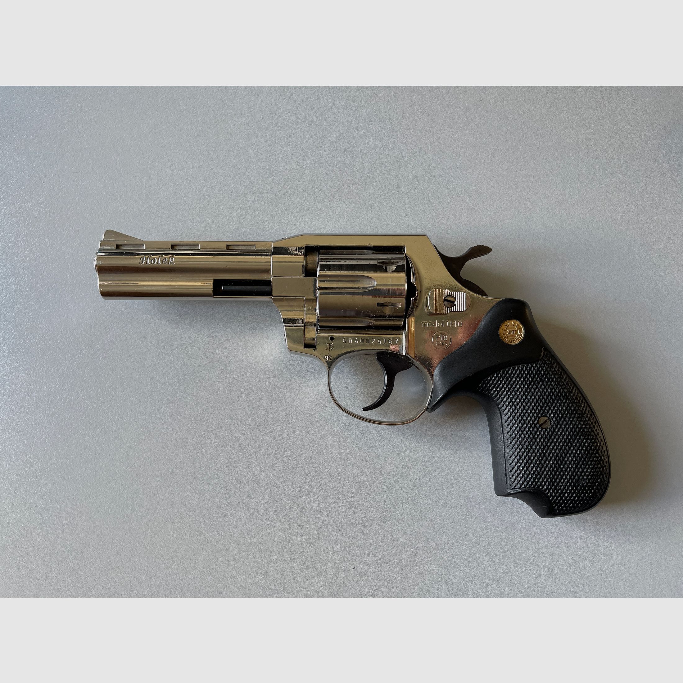 Holek Revolver Model 040, 4“ ALFA-PROJ Vernickelt