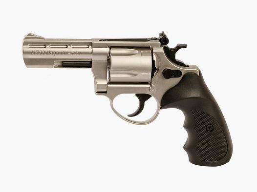 LEP Druckluft Revolver ME 38 Magnum matt vernickelt Kaliber 5,5 mm (P18)